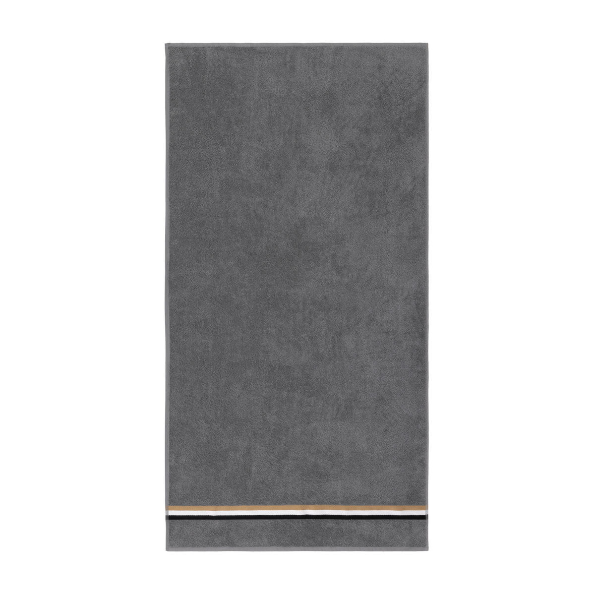 DUSCHTUCH 70/140 cm BLINEA  - Grau, Design, Textil (70/140cm) - Hugo Boss
