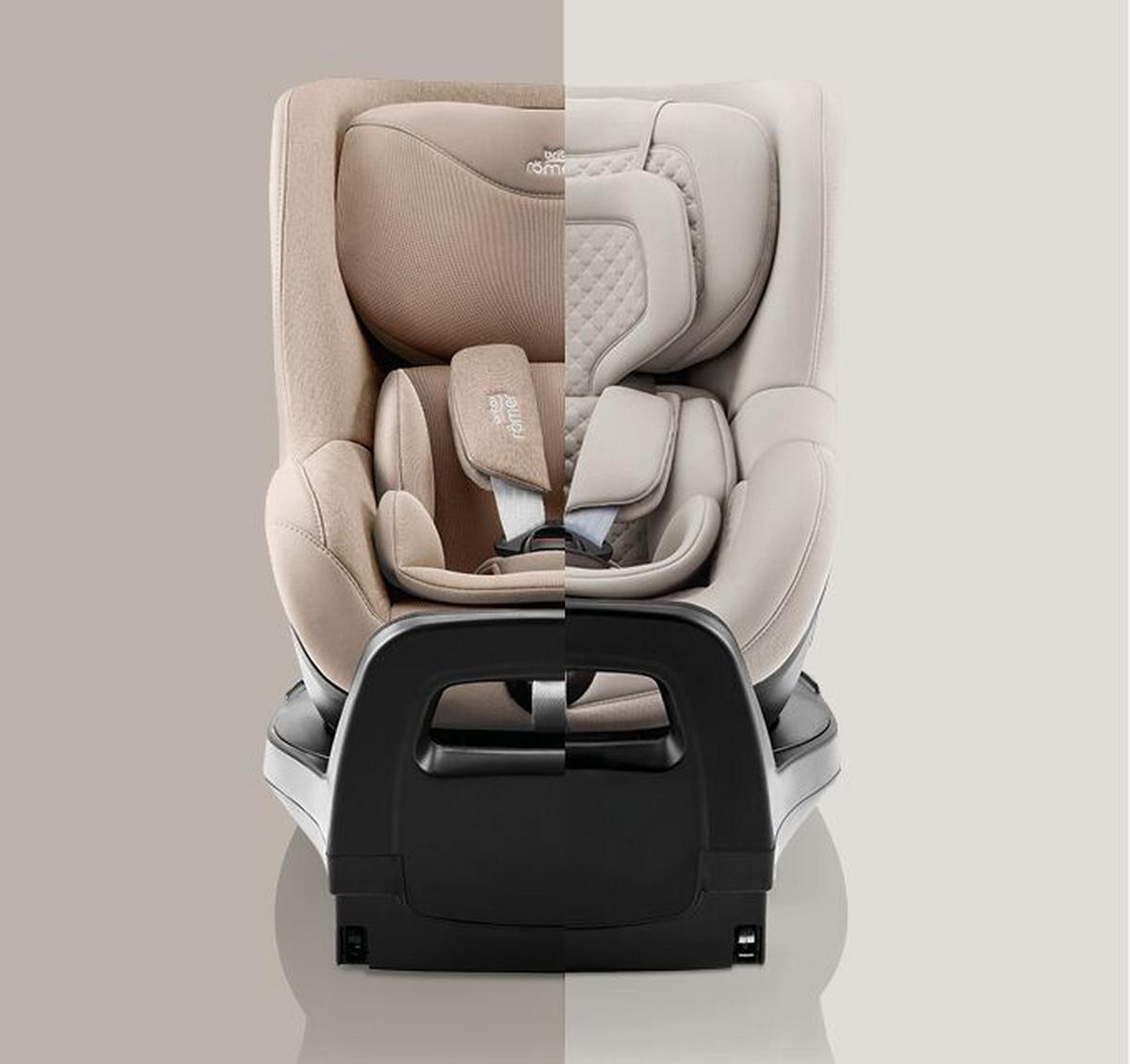 REBOARDER-KINDERSITZ Dualfix Pro M  - Greige/Beige, Basics, Kunststoff/Textil (44/48/74cm) - Britax Römer