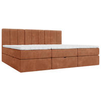 FAMILIENBETT - Rotbraun/Schwarz, Design, Holzwerkstoff/Kunststoff (210/200cm) - Esposa