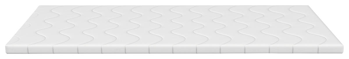 TOPPER 160/200 cm Höhe ca. 6 cm  - Weiß, Basics, Textil (160/200cm) - Chameo