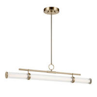 LED-HÄNGELEUCHTE Kichler 23,8/122,2 cm  - Champagner, Design, Glas/Kunststoff (23,8/122,2cm) - Elstead Lighting