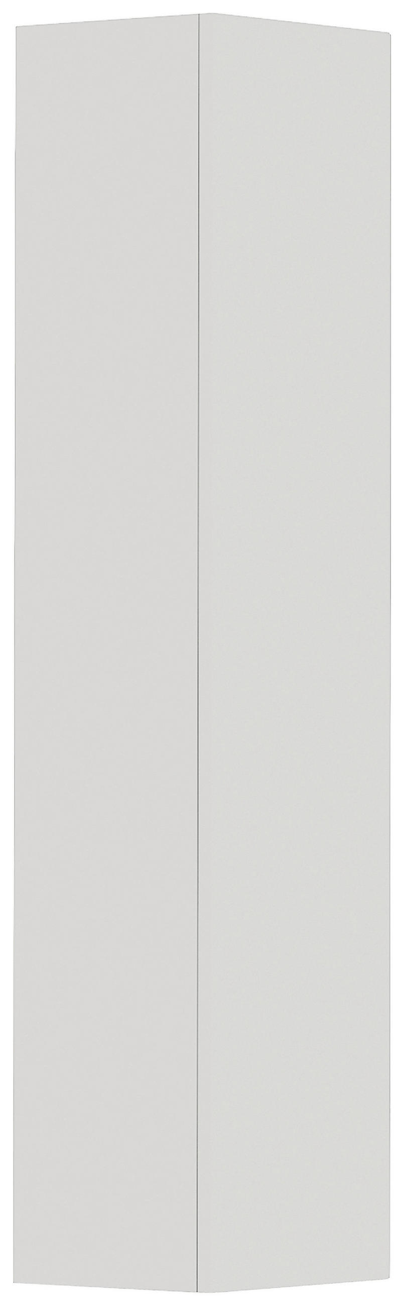 GARDEROBENSCHRANK Gardasee in 40/165/33 cm - Weiß, Design, Holzwerkstoff (40/165/33cm) - Moderano