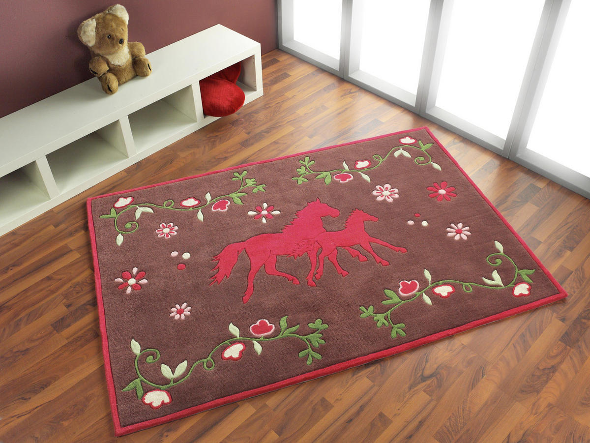 KINDERTEPPICH 150/220 cm PF103  - Pink/Braun, Trend, Naturmaterialien/Textil (150/220cm)