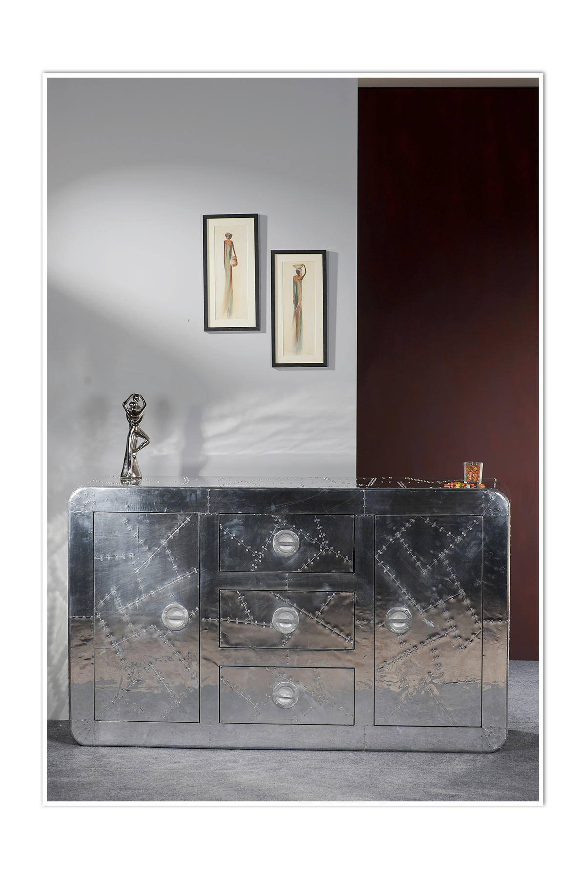 SIDEBOARD 150/90/45 cm  - Silberfarben, Design, Holz/Holzwerkstoff (150/90/45cm) - MID.YOU