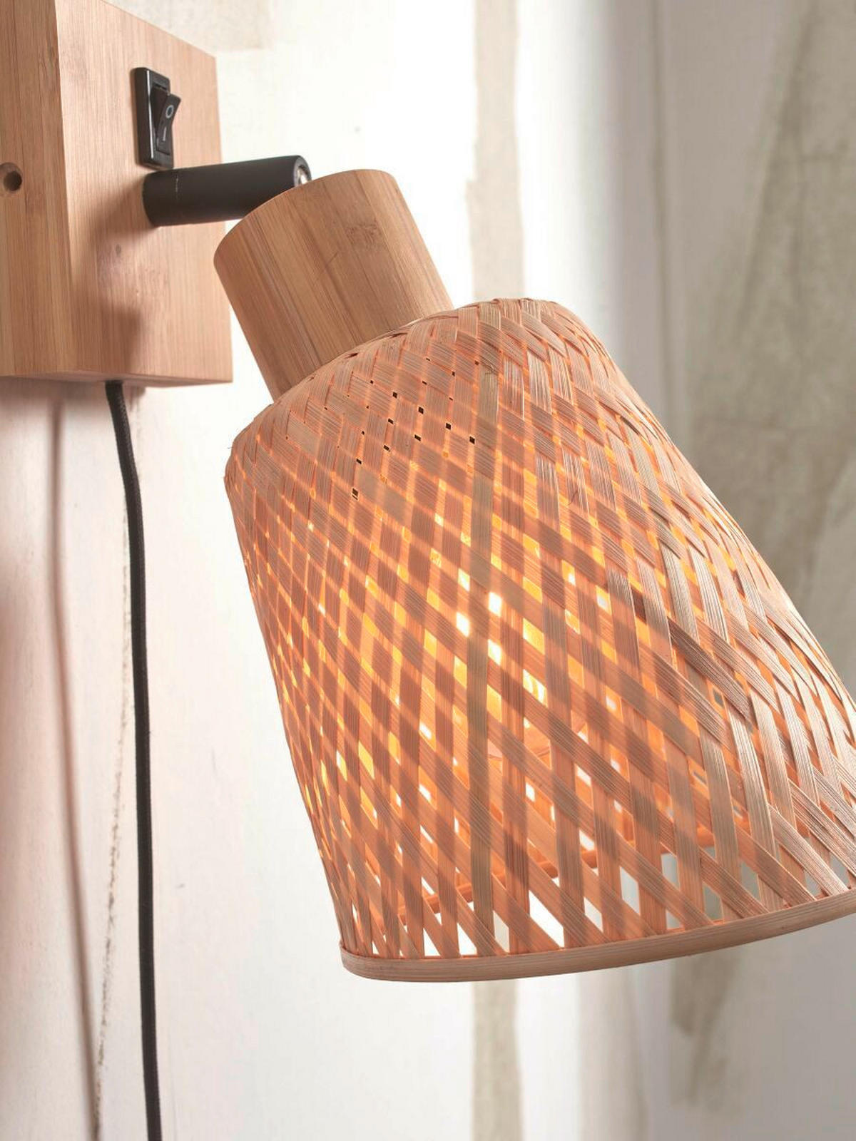 VÄGGLAMPA GOOD&MOJO  15/15/22 cm   - naturfärgad, Trend (15/15/22cm) - Good & Mojo