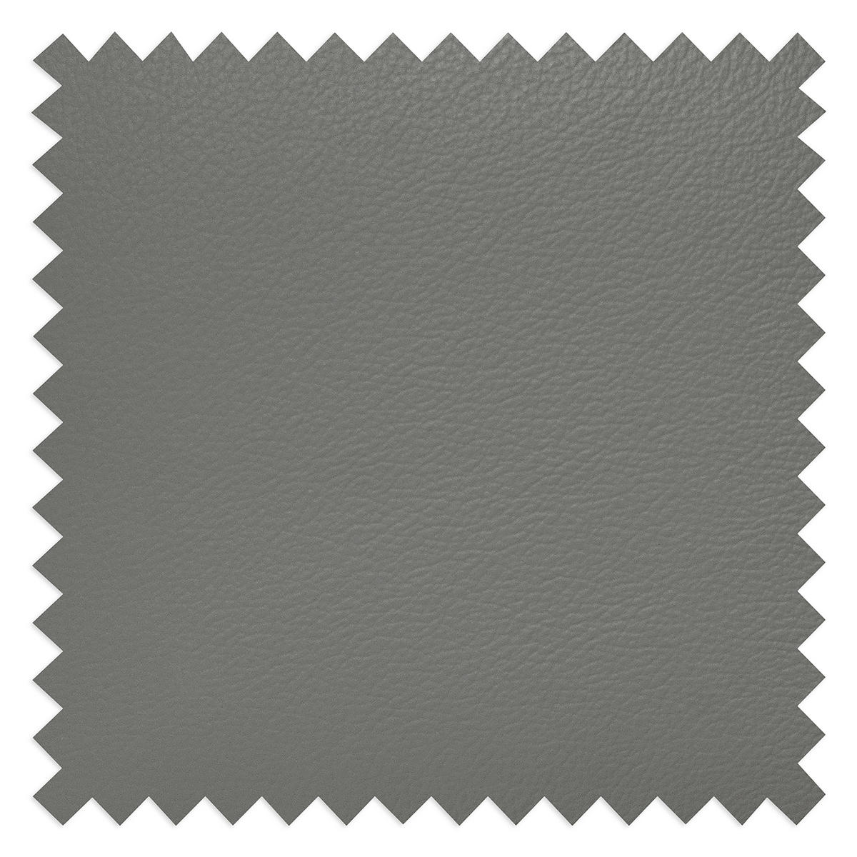 ECKSOFA SONO in Lederlook Echtleder Anthrazit Armteilverstellung, Kopfteilverstellung  252/179 cm  - Anthrazit/Schwarz, Design, Leder/Textil (252/179cm) - Livetastic