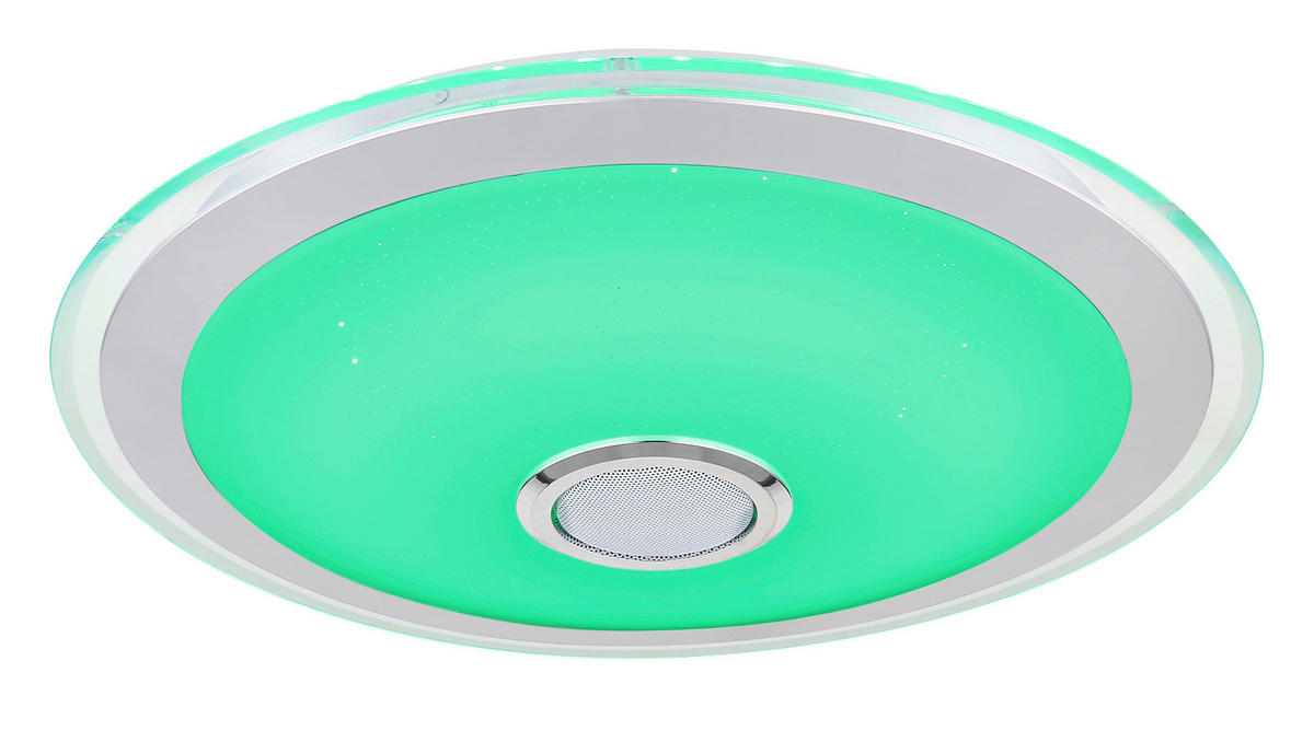 LED-TAKLAMPA 24 W 43/10,5 cm  - klar/vit, Klassisk, metall/plast (43/10,5cm) - Globo