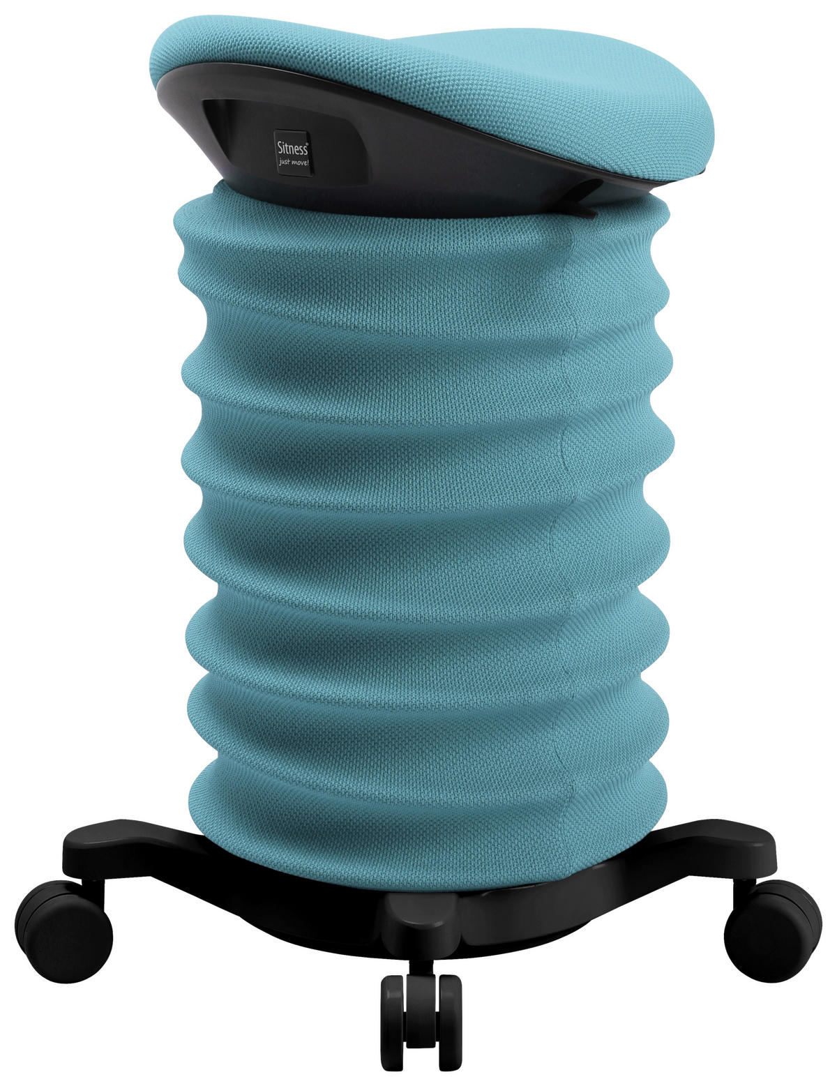 BÜROHOCKER 37,5/58-70/36 cm  - Blau/Schwarz, Design, Kunststoff/Textil (37,5/58-70/36cm) - Topstar