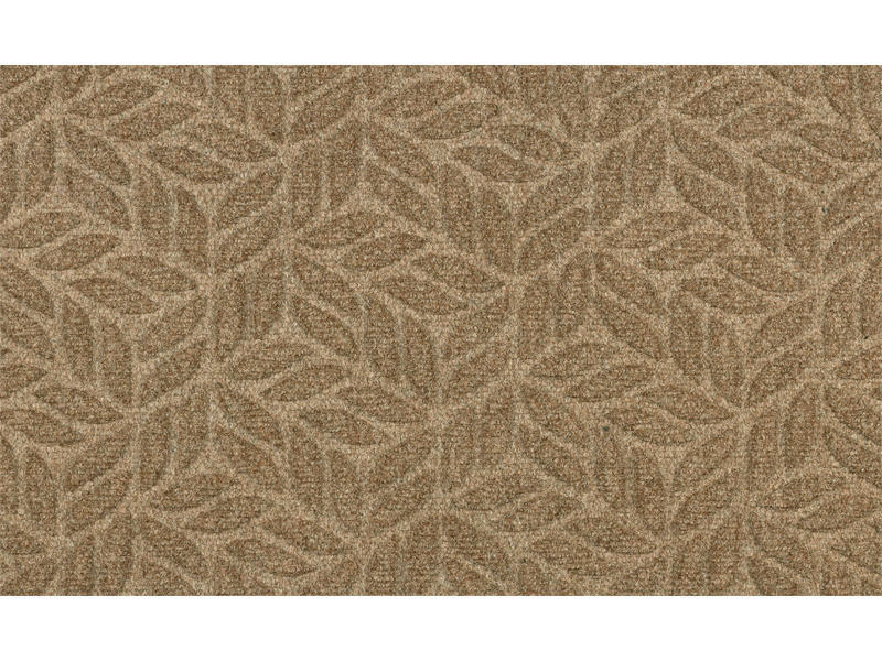 FUßMATTE 45/75 cm Dune Leaves Taupe  - Schlammfarben, KONVENTIONELL, Kunststoff/Textil (45/75cm) - wash+dry