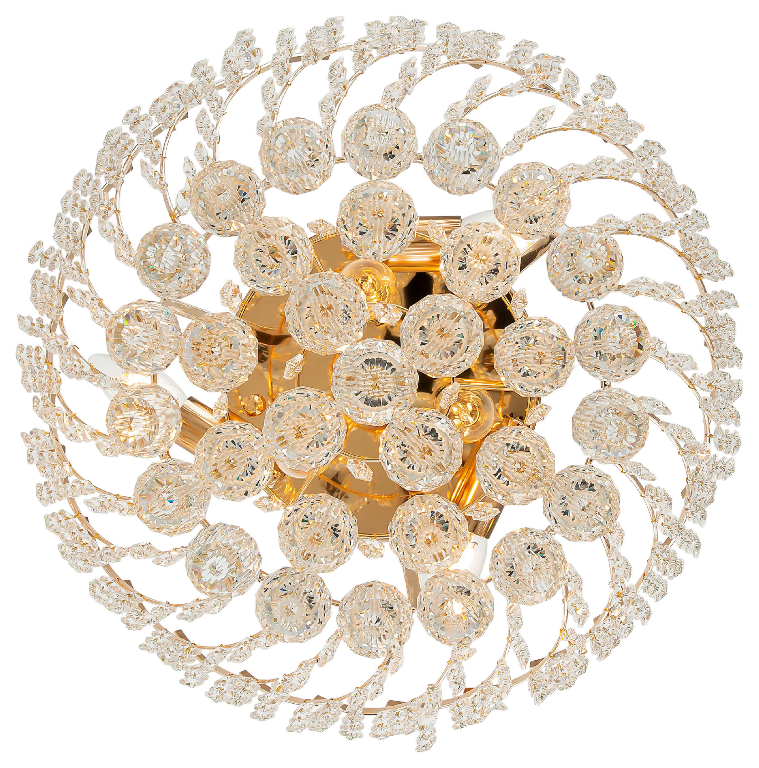 KRONLEUCHTER 41/21,5/41 cm   - Goldfarben, Trend, Glas/Metall (41/21,5/41cm) - MAYTONI