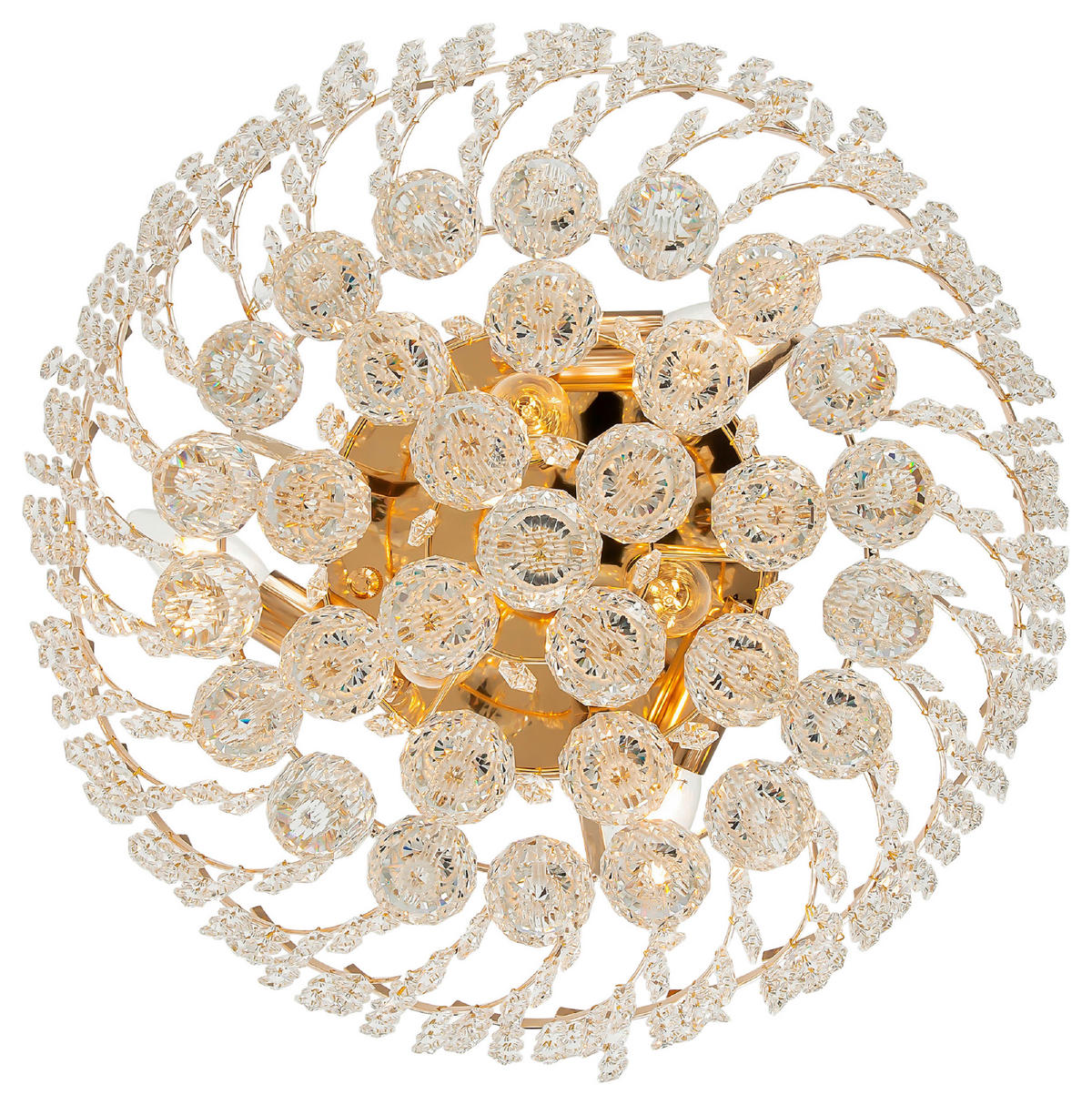 KRONLEUCHTER 41/21,5/41 cm   - Goldfarben, Trend, Glas/Metall (41/21,5/41cm) - MAYTONI