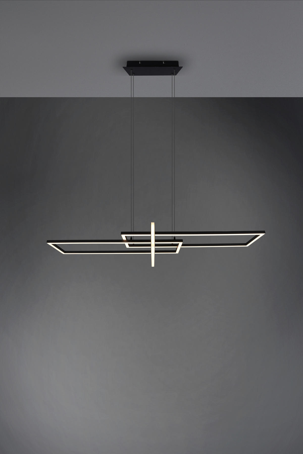 LED-HÄNGELEUCHTE 110/40/150 cm    - Schwarz, Design, Metall (110/40/150cm) - Trio Leuchten