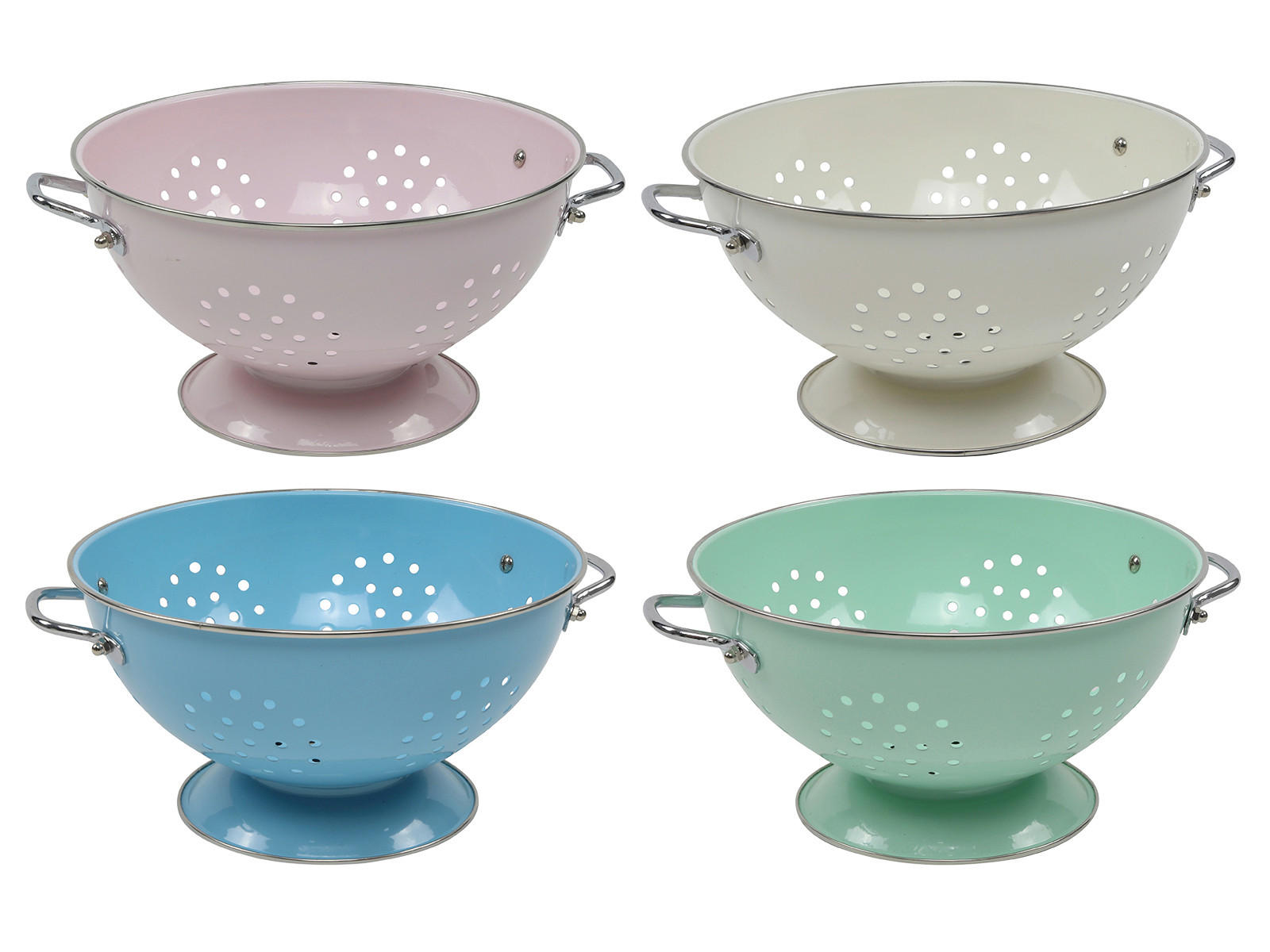 KUHINJSKO CEDILO        23/13 cm             - roza/modra, Basics, kovina (23/13cm)