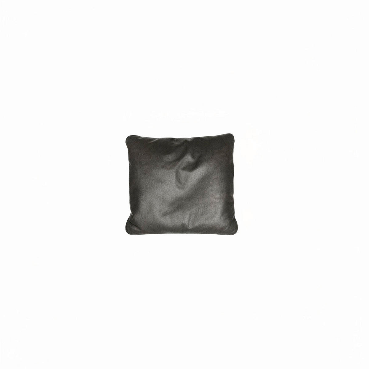 ZIERKISSEN   71/64/15 cm  - Schwarz, Design, Leder (71/64/15cm) - Livetastic