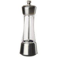 SALZ- ODER PFEFFERMÜHLE  17/5,5/5,5 cm   - Edelstahlfarben, Basics, Glas/Keramik (17/5,5/5,5cm) - Justinus