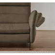 ECKSOFA in Echtleder Hellbraun  169/298 cm  - Hellbraun/Schwarz, Design, Leder/Metall (169/298cm) - Dieter Knoll