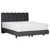 BOXSPRINGBETT 180/200 cm,  in Anthrazit, Topper, Matratzen, H3 = fest  - Anthrazit/Schwarz, Design, Holzwerkstoff/Textil (180/200cm) - Esposa