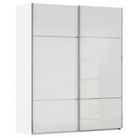SCHWEBETÜRENSCHRANK Weiss  - Weiss, Konventionell, Glas/Holzwerkstoff (162/223/68cm) - Novel