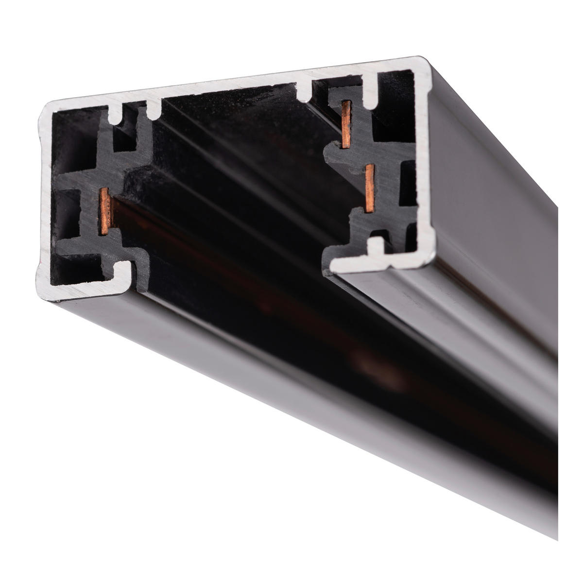 SCHIENENSYSTEM Track 98/3.4/1.8 cm  - Schwarz, Basics, Kunststoff (98/3.4/1.8cm) - Lucide