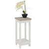 BLUMENSTÄNDER Holzwerkstoff  - Weiß/Grau, LIFESTYLE, Holzwerkstoff (30/30/65cm) - Hom`in