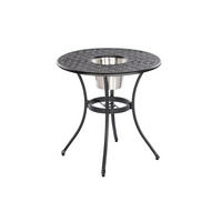 GARTENTISCH Metall rund  - Graphitfarben, ROMANTIK / LANDHAUS, Metall (70/70/70cm) - Gardenson