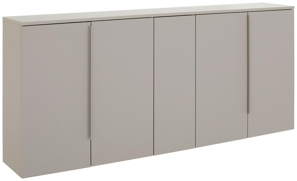 SCHUHSCHRANK Taupe  - Taupe, Design, Holzwerkstoff/Metall (189/82/33cm) - Dieter Knoll