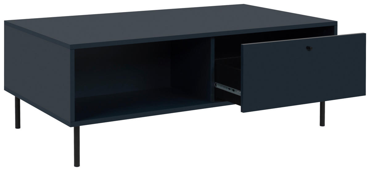 KLUB STOLIĆ tamno plava  drvni materijal  - tamno plava/crna, Moderno, drvni materijal/metal (110/60/40cm) - MID.YOU