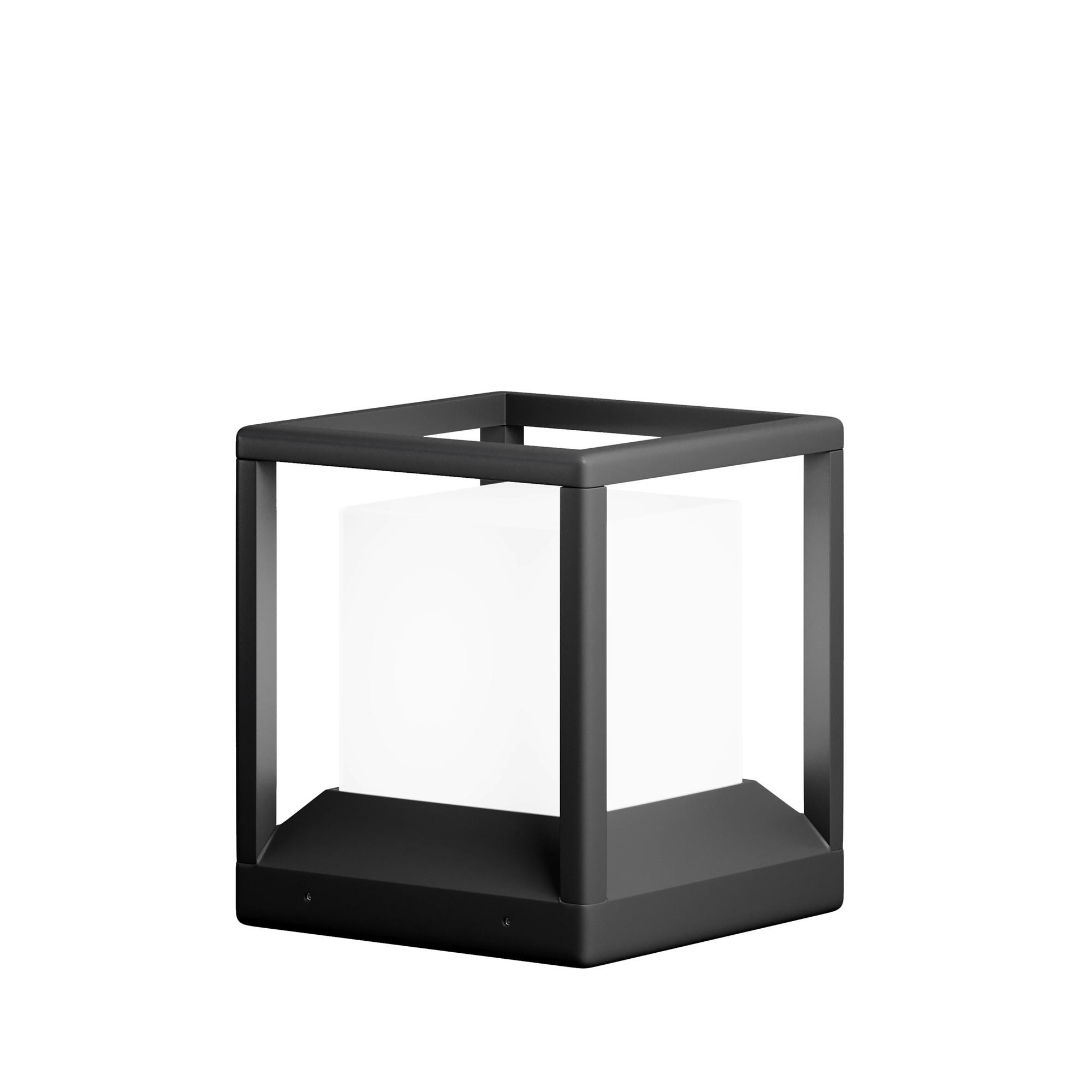 WEGELEUCHTE Outdoor 22,7/22,7/25,5 cm  - Dunkelgrau, Design, Kunststoff/Metall (22,7/22,7/25,5cm) - MAYTONI