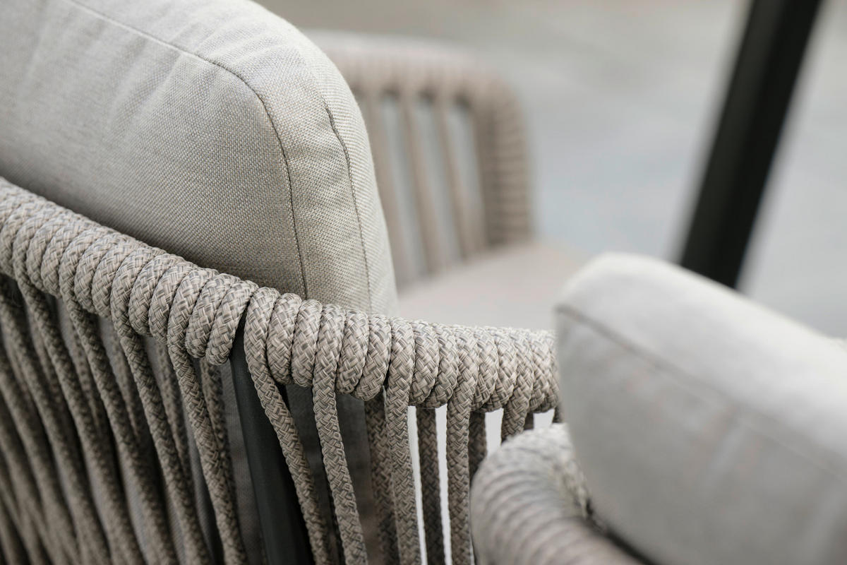 STAPELSESSEL Aluminium Anthrazit, Greige  - Greige/Anthrazit, Basics, Textil/Metall (84/78/76cm) - Stern