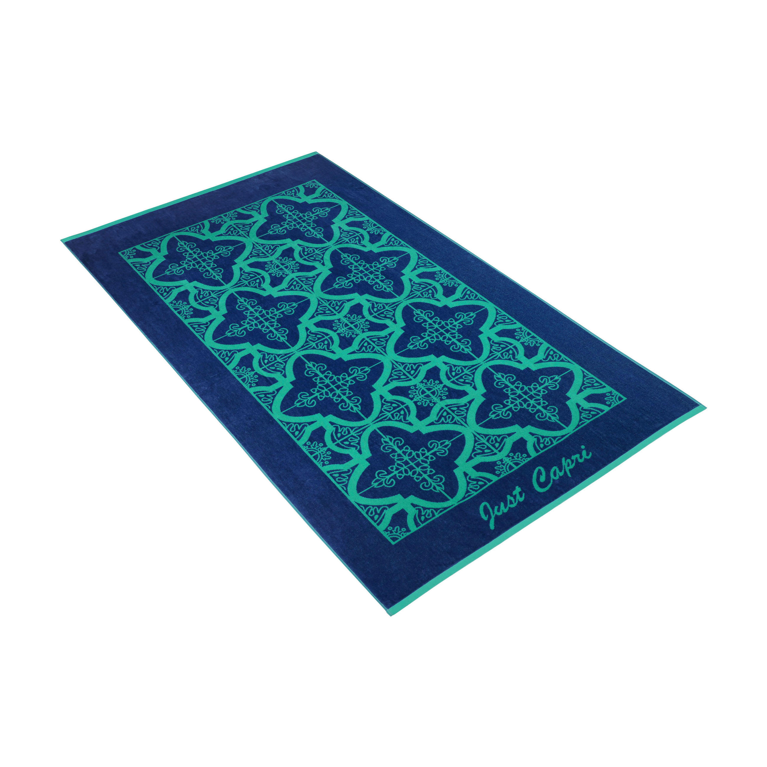 STRANDTUCH just capri Blau 100/180 cm  - Blau, KONVENTIONELL, Textil (100/180cm) - Vossen