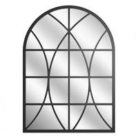 DEKOSPIEGEL  69/95 cm   in Freiform  - Schwarz, Basics, Glas/Holz (69/95cm)