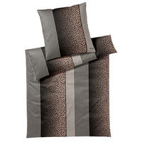 BETTWÄSCHE Joop! Leo Makosatin 155/220 cm  - Taupe, Design, Textil (155/220cm) - Joop!