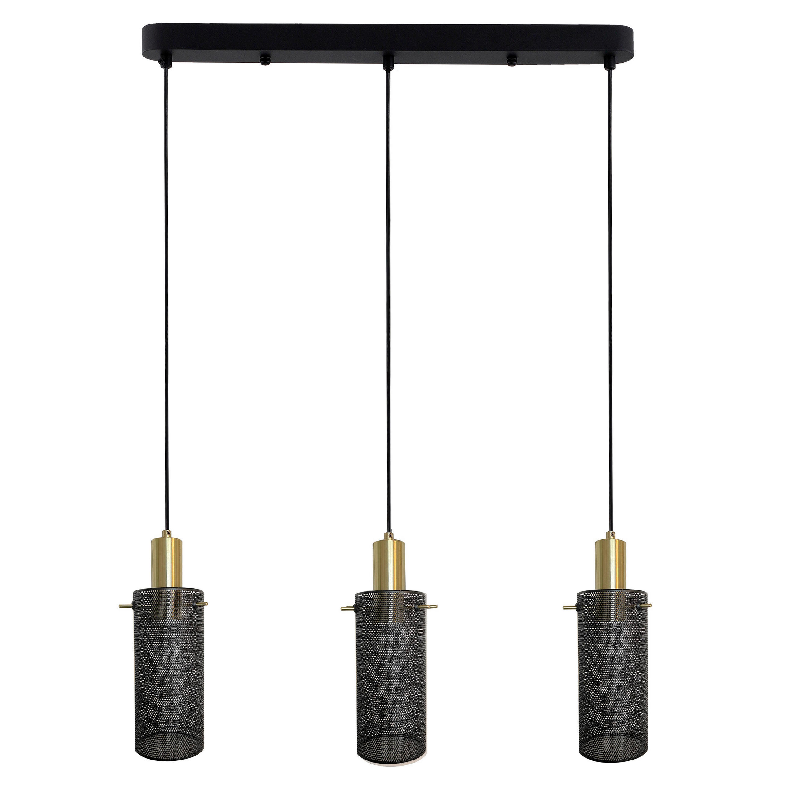HÄNGELEUCHTE Tirana 150/54/10 cm  - Schwarz, Design, Metall (150/54/10cm)