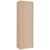 GARDEROBENSCHRANK  in 54/170/31 cm  - Eichefarben/Silberfarben, Design, Glas/Holz (54/170/31cm)