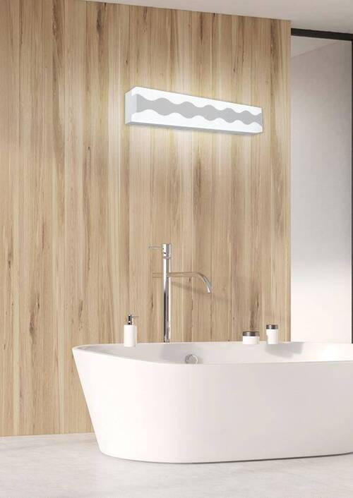 LED VÄGGLAMPA Front   - vit, Design, metall (5/39.5/7cm)
