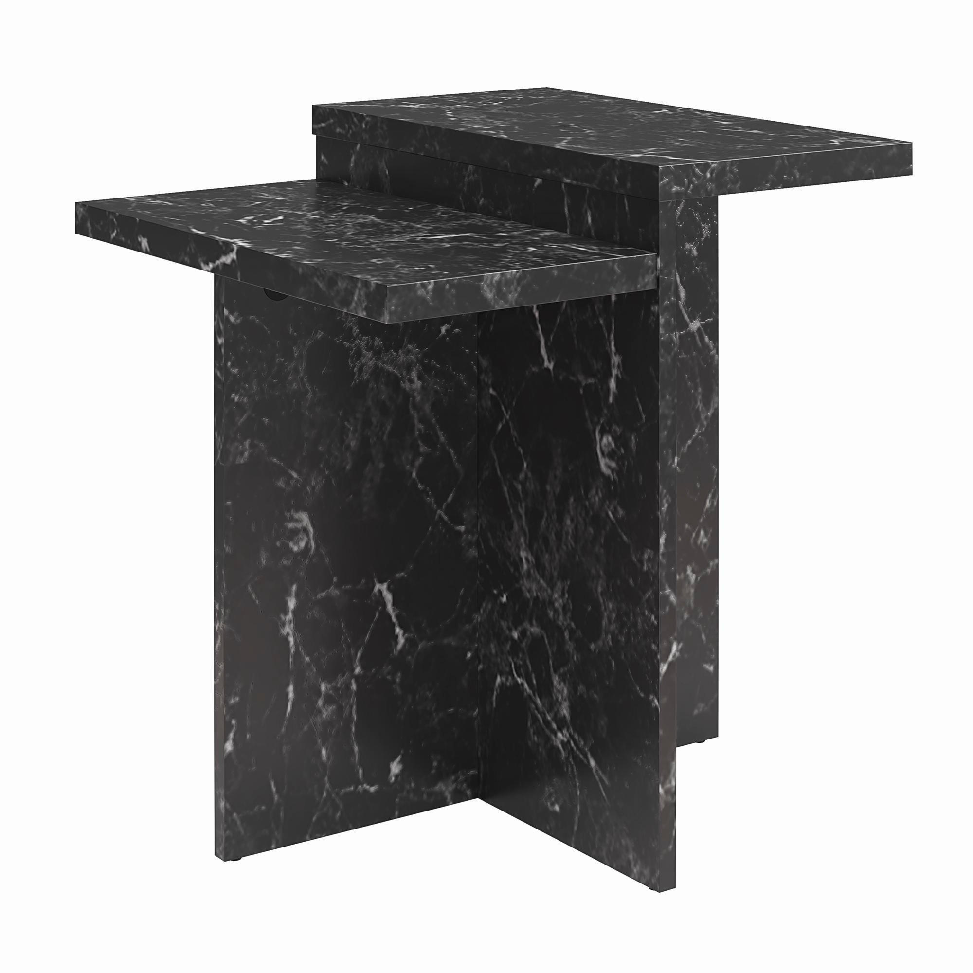 BEISTELLTISCH Schwarz rechteckig  - Schwarz, Design, Holzwerkstoff (56/61/56cm) - MID.YOU