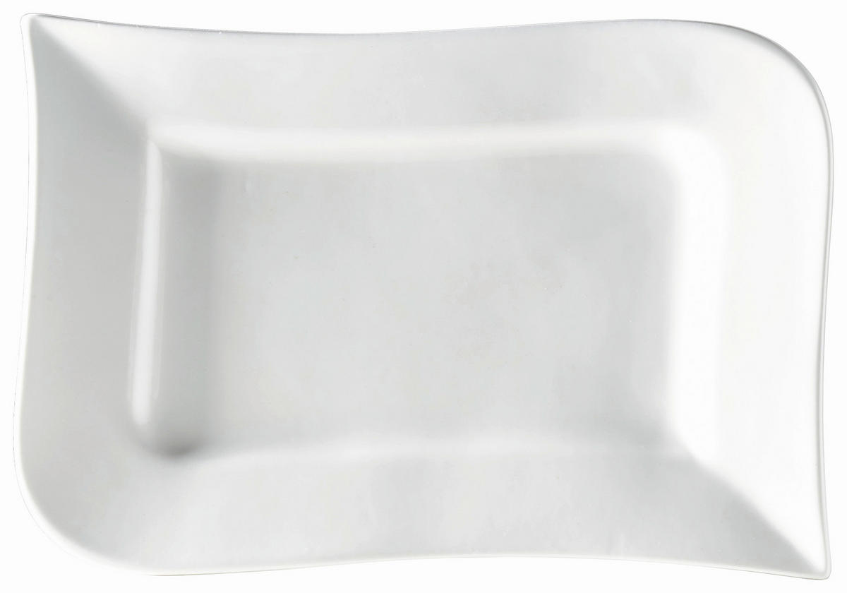SERVIERPLATTE Melodie  - Weiss, Design, Keramik (26/2/17cm) - Ritzenhoff Breker