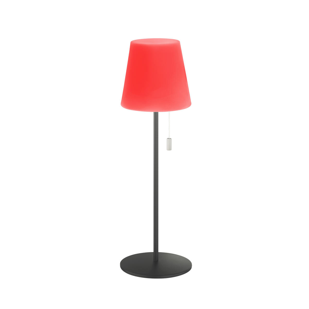 AKKU-TISCHLEUCHTE Talent 12/38 cm  - Anthrazit/Weiß, KONVENTIONELL, Kunststoff/Metall (12/38cm)