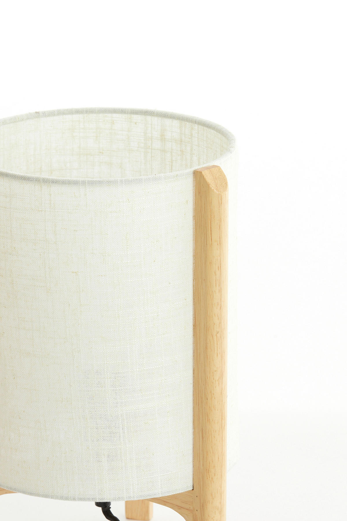 TISCHLEUCHTE Litto 22/33/22 cm  - Braun, MODERN, Holz/Kunststoff (22/33/22cm) - Light & Living