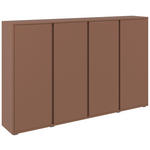 SCHUHSCHRANK  in 192,7/120/33,8 cm  - Anthrazit/Terracotta, Design, Holzwerkstoff/Kunststoff (192,7/120/33,8cm) - Xora