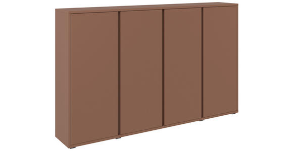 SCHUHSCHRANK  in 192,7/120/33,8 cm  - Anthrazit/Terracotta, Design, Holzwerkstoff/Kunststoff (192,7/120/33,8cm) - Xora