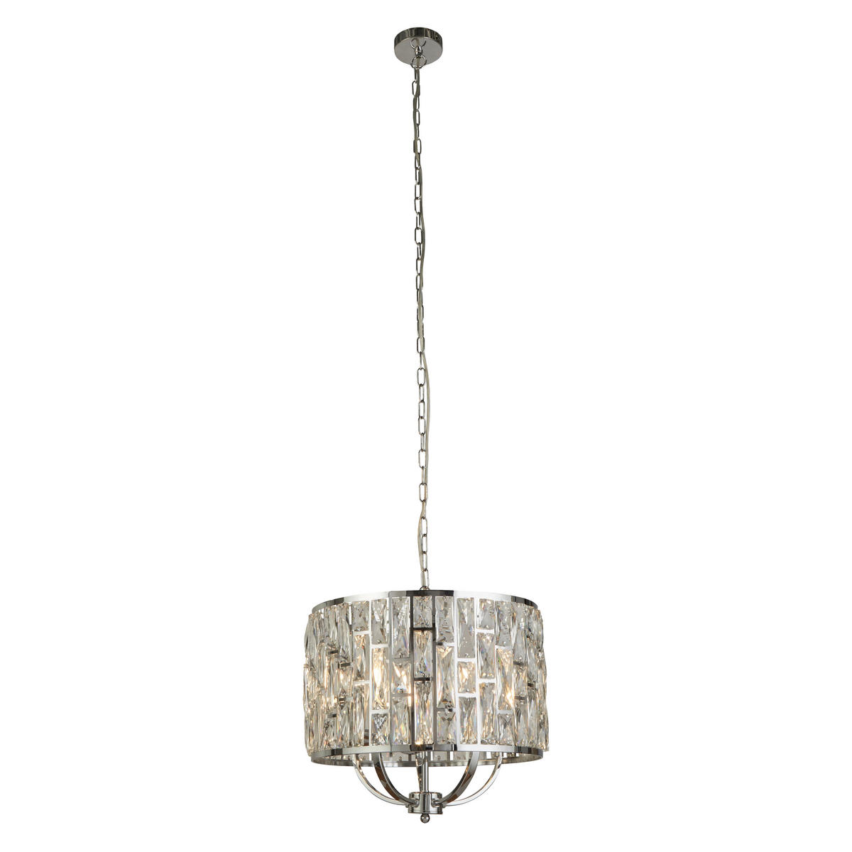 HÄNGLAMPA Bijou 44/150 cm  - kromfärg, Design, metall/glas (44/150cm)