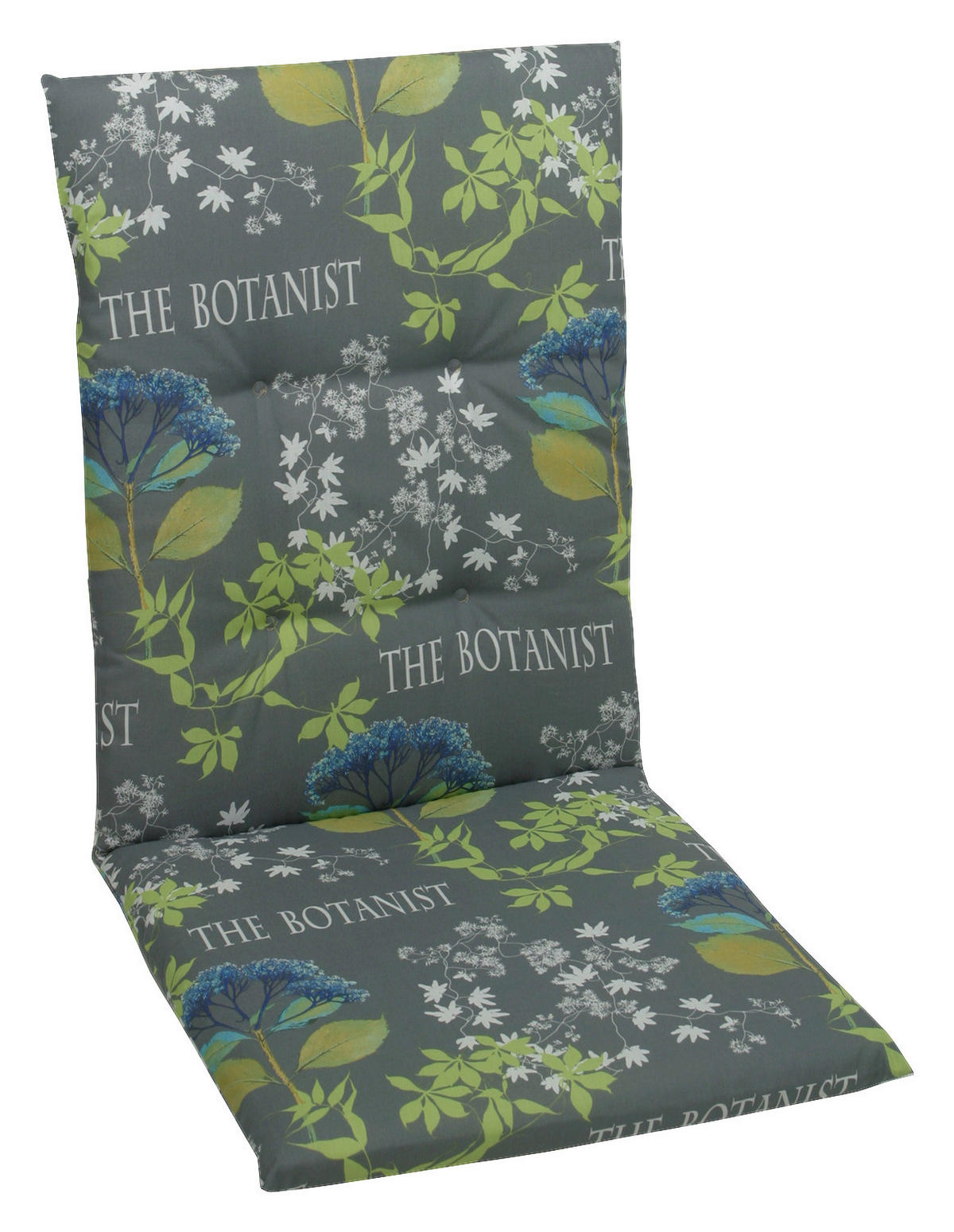 PERNĂ PENTRU SCAUN - albastru/verde, Design, textil (48/5/108cm)