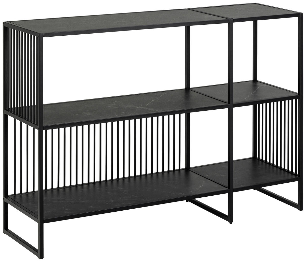KOMODA, černá, 120/83/35 cm - černá, Design, kov/kompozitní dřevo (120/83/35cm) - MID.YOU