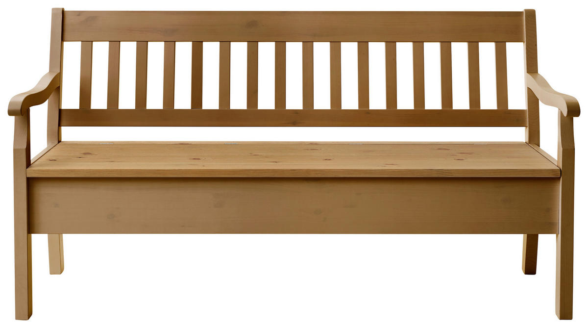 SITZBANK 169/93/58 cm Laugenfarbig Kiefer massiv  - Laugenfarbig, ROMANTIK / LANDHAUS, Holz (169/93/58cm) - Boxxx