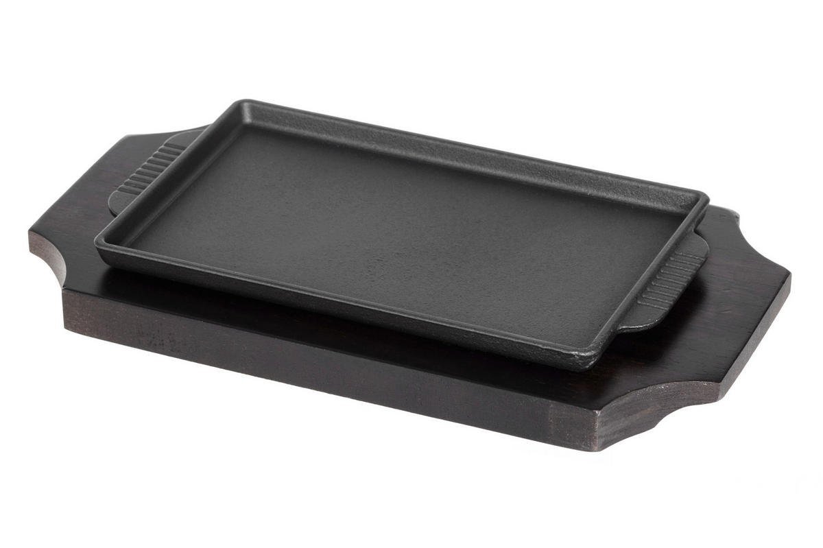 POSUDA ROŠTILJA - crna, Basics, drvo/metal (16/3/29cm)