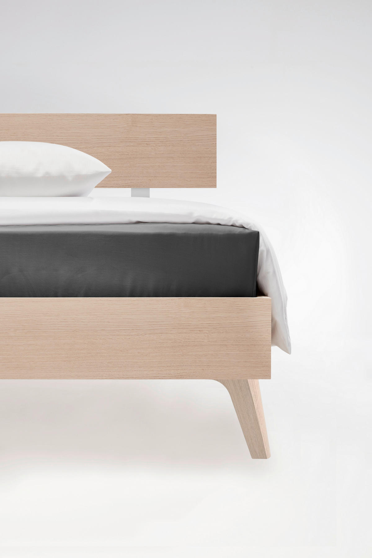 ELASTICKÉ PROSTĚRADLO, makosatén, tmavě šedá, 180/200 cm - tmavě šedá, Basics, textil (180/200cm) - Fleuresse