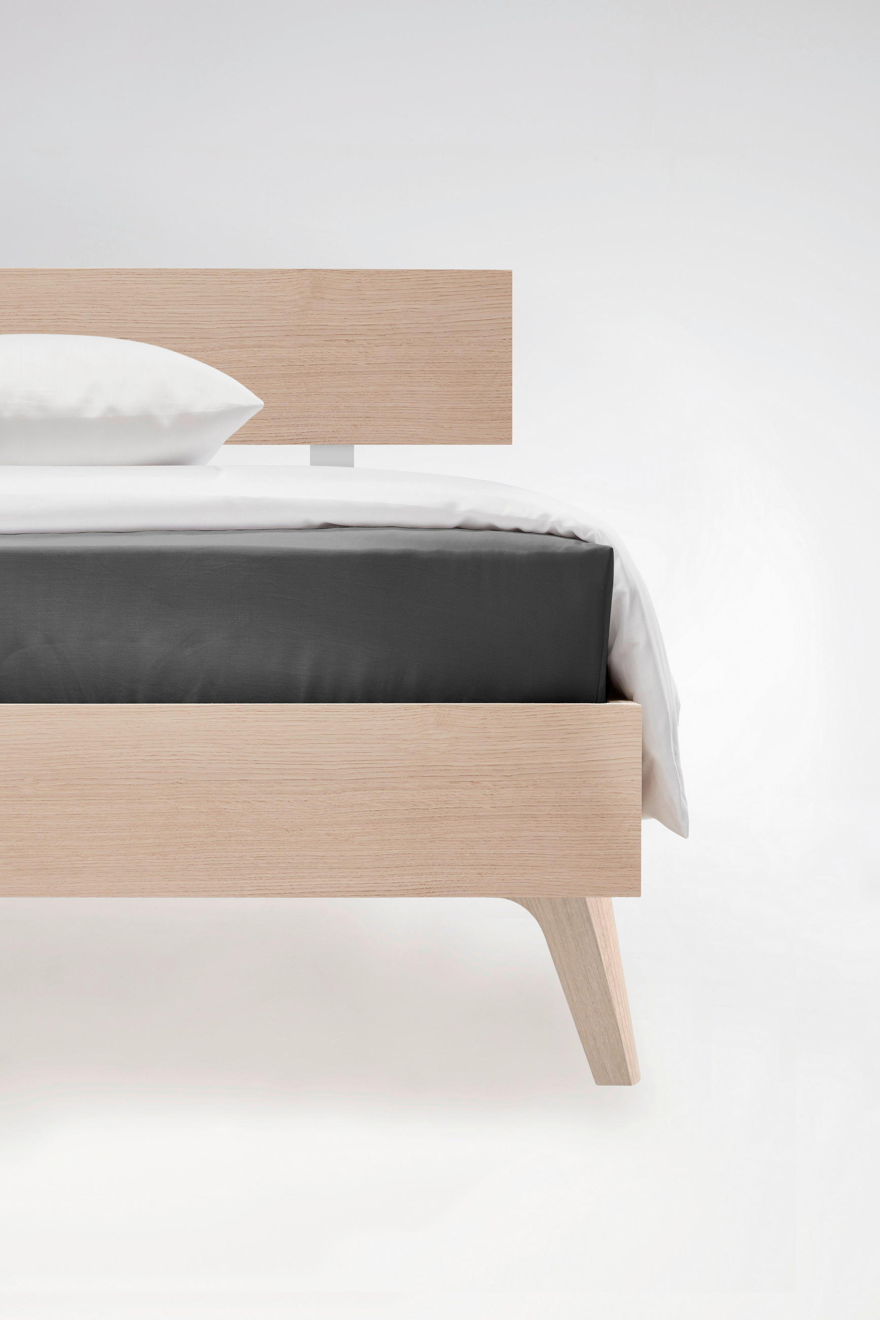 Fleuresse ELASTICKÉ PROSTĚRADLO, makosatén, tmavě šedá, 180/200 cm