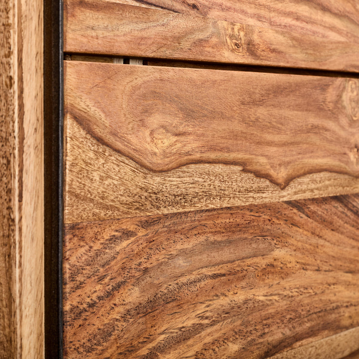HIGHBOARD  in 90/195/40 cm  - Sheeshamfarben/Grau, KONVENTIONELL, Holz/Stein (90/195/40cm) - Livetastic