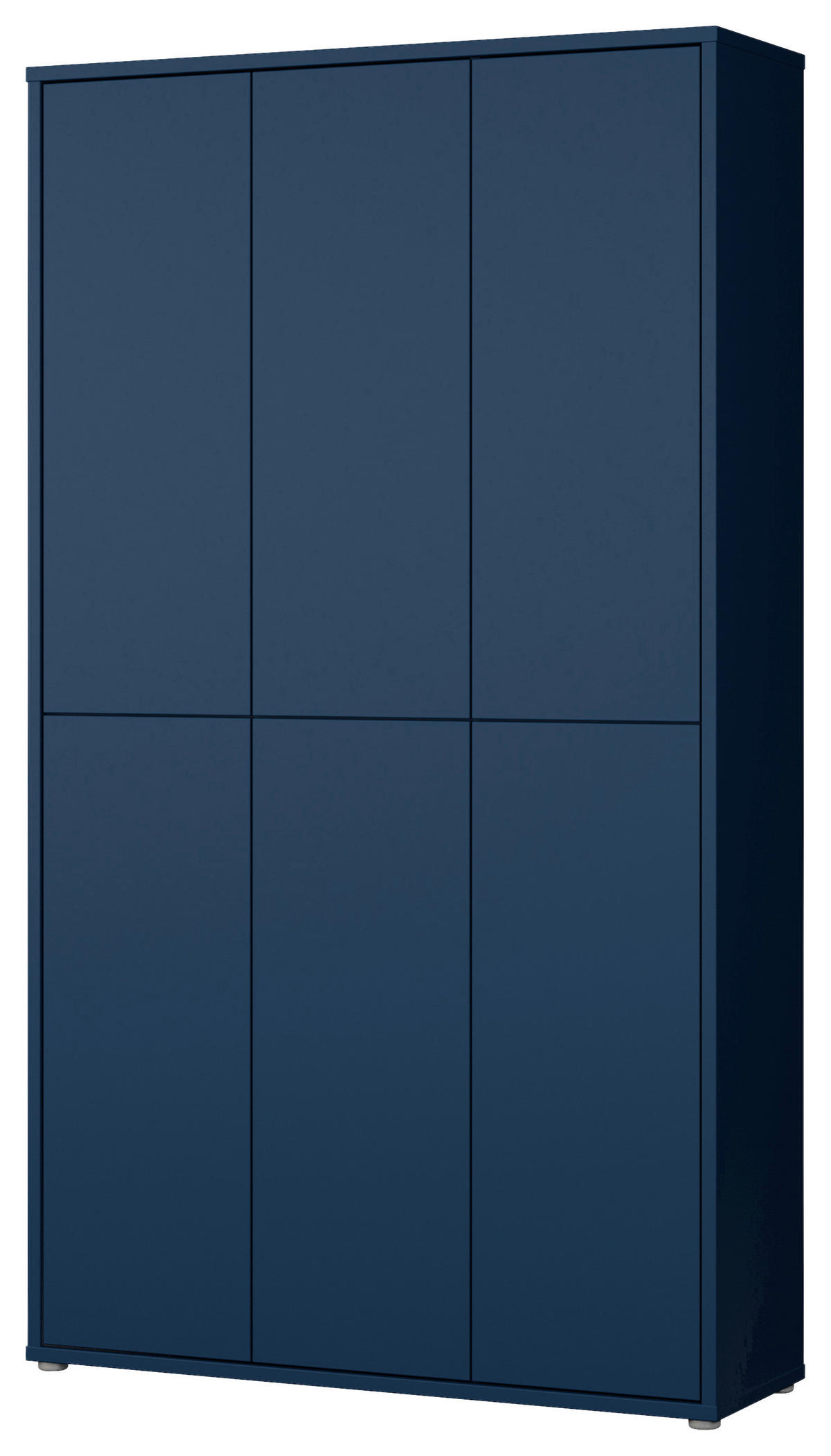 SCHUHSCHRANK 109,2/191,9/34,9 cm  - Dunkelblau/Grau, Modern, Holzwerkstoff/Kunststoff (109,2/191,9/34,9cm) - Modern Living